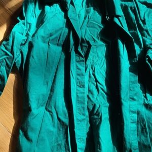 3/$20 Emerald green button down shirt